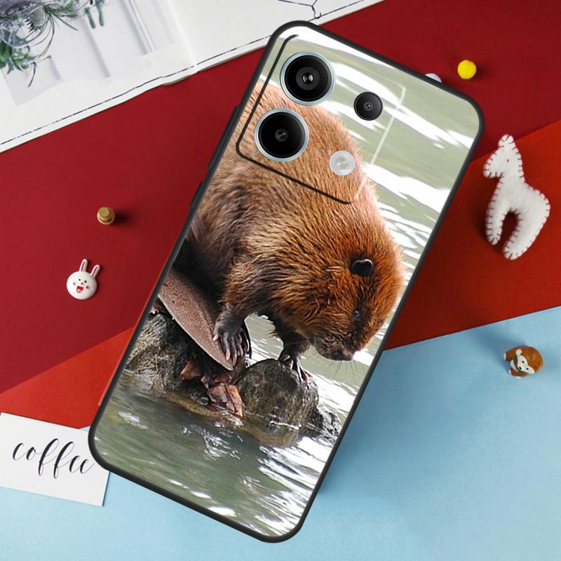 Animal Beaver Case For Xiaomi Redmi Note 14 12 11 10 13 Pro 15 Pro Plus Redmi 15 14C 10C 12C 13C 15C Cover