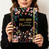 Flower Theme Cover 3-Year Plan Book Spiral Bound Multi-Year Agenda Notepad  School Supplies