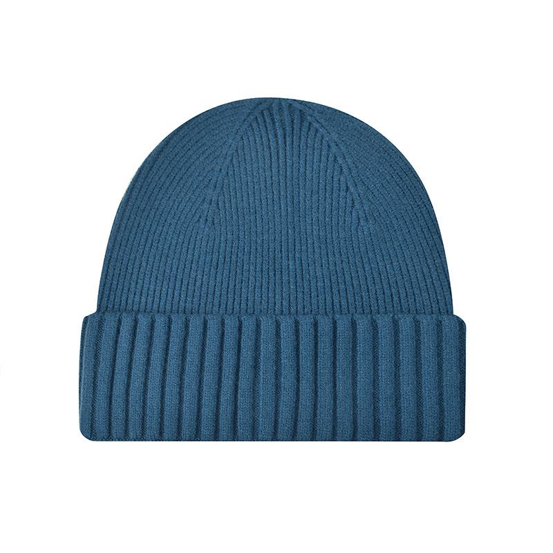 Solid color classic knitted hat men's casual versatile student couple cold hat women's autumn and winter warm wool hat