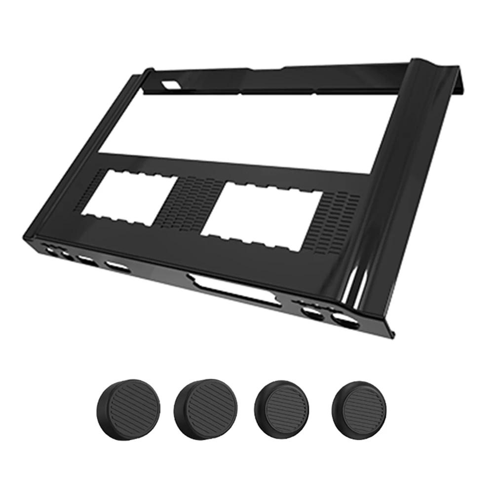 Protective Case PC Shock-Absorption Hard Cover Shell Non-Slip with 4 Thumb Grip Caps for Lenovo Legion Go Gaming Handheld