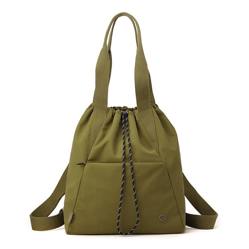 Junior High School Student Schoolbag Women's Fashion Drawstring Bundle Backpack Lightweight Large Capacity Backpack Casual Women's Shoulder Bag