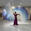 2Pcs Semicircle Praise Church Flags Praise Dance Worship Flags with Scalable Rod for Worship Dance Practice Performances