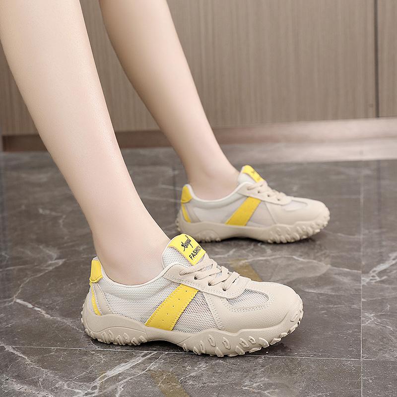 Fashion 2025 New Spring and Summer New Fashion Women Shoes Comfortable Casual Sneakers Outdoor Breathable Lace-up Walking Sports Shoes