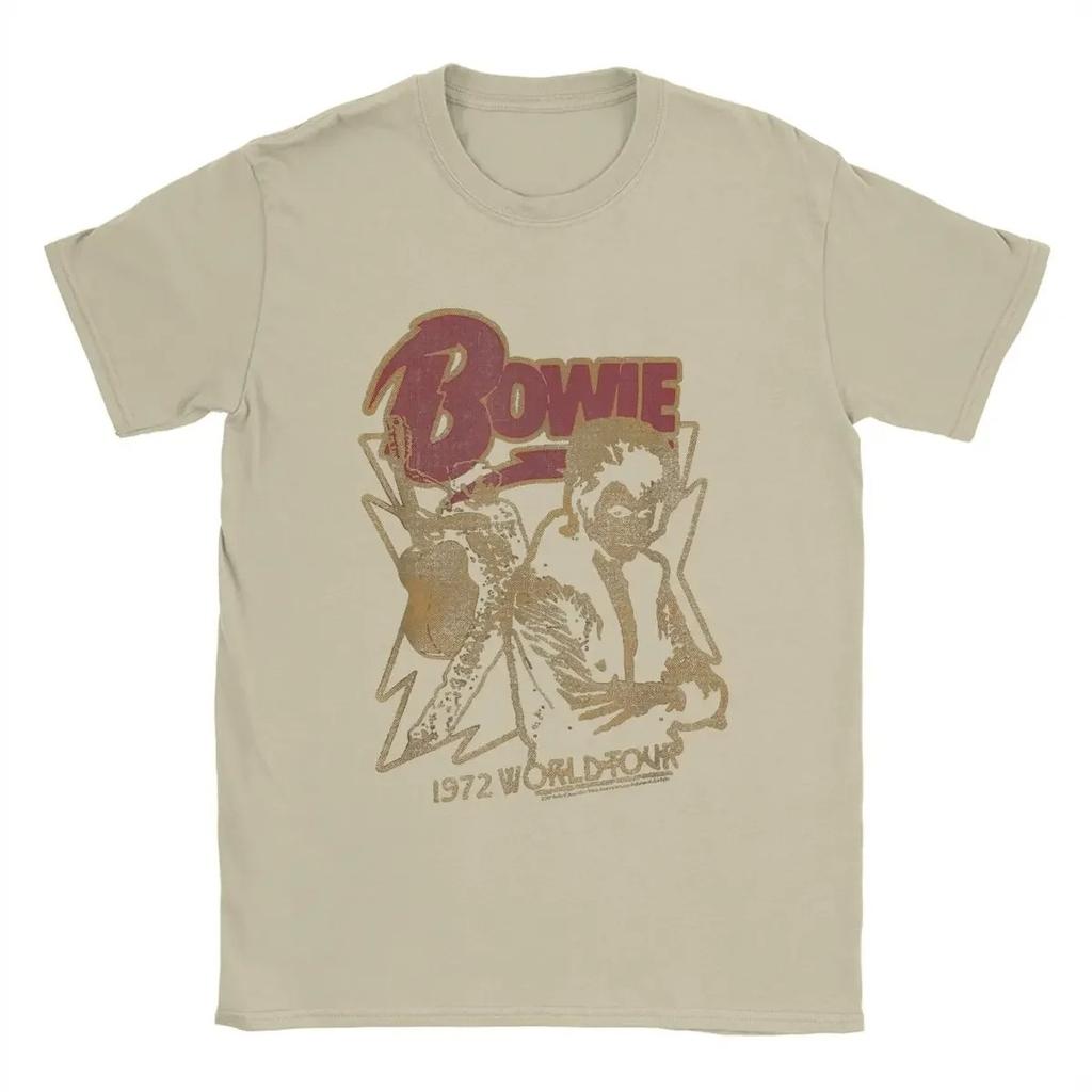 Hot Sale David Bowie Retro Style Print T-shirt Men Women Streetwear Harajuku Fashion Cotton Summer New Tee Oversized Casual Tops