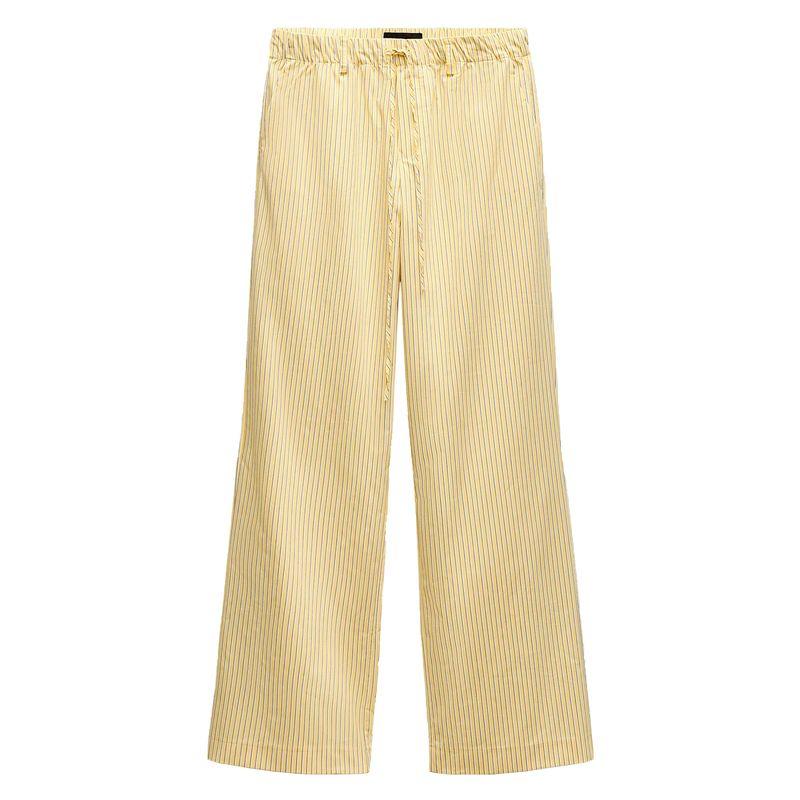 Zaprha 2025 New Arrival Minimalist Fashion All-Match Plaid Straight-leg Casual Stripes Pajamas Style Pants 4661411