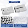 Xiatiaosann 2pcs 50A Connector Monuting Panel Quick Connect/Wire Harness Plug 600V 6-12 Gauge