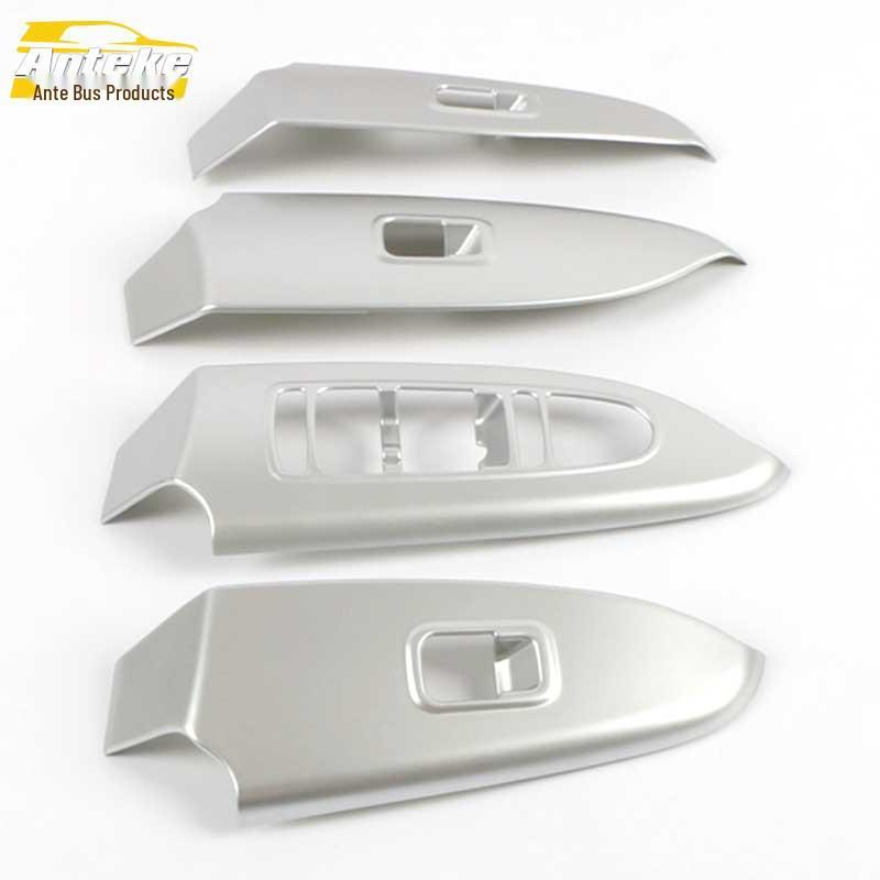 

Yuan Glass Switch Decorative Frame & Electroplated Sub-Silver Car Window Armrest Lift Button Sequins