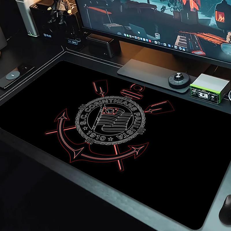 SC Corinthians Paulista Print Cushion Non-slip Laptop Tablet Big Mousepad XXL Mat Mini PC Playmat With Lock Edge