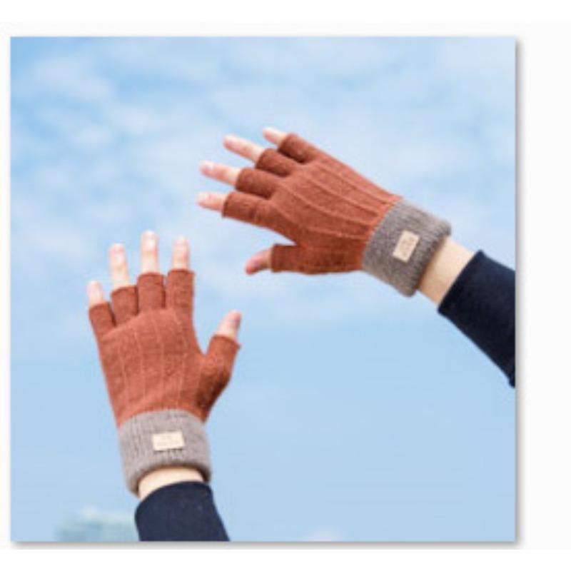 

Перчатки с сенсорным экраном осенне-зимние вязаные перчатки для велоспорта теплые от холода теплые перчатки напушенные утолщенные парные теплые перчатки average size