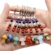 Key Chains Plant Jewelry Mushroom Shape Stone Alloy Material Key Rings for Keys