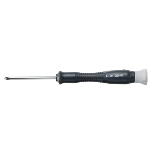HOZAN ESD Precision Screwdriver (Phillips) No. 00mm, for situations where static electricity protection is required, with a durable chrome vanadium st
