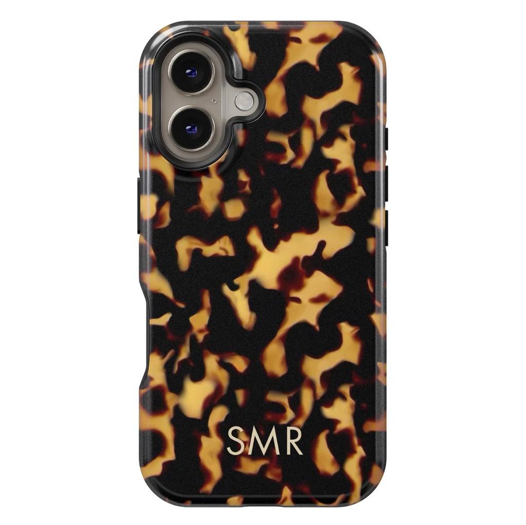 Leopard Print Flower Phone Case for IPhone 17 16e 16 15 14 13 12 11 X XS XR XSMAX 7 8 Air Pro Max Plus Luxury Double-layer Cover