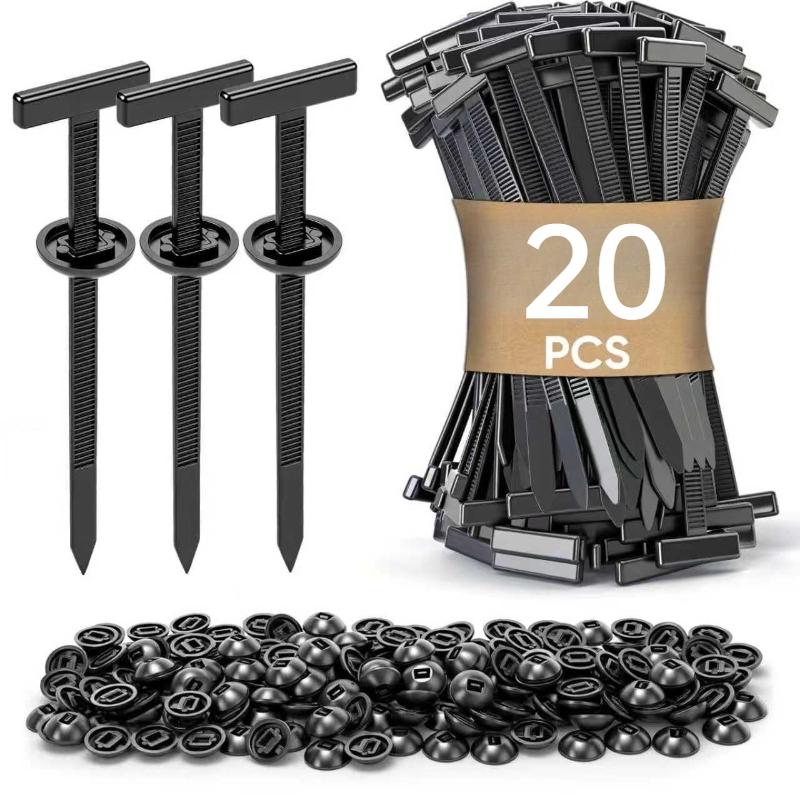 

Self-Locking Cable Ties, Nylon Wire Management Clamps with Nails for Automotive Repair, Home DIY Tools