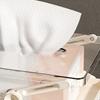 Clear Tissue Box Holder Spring-loaded Tissue Dispenser Transparent Desktop Tissue Box Cover for Home Office Bathroom Car