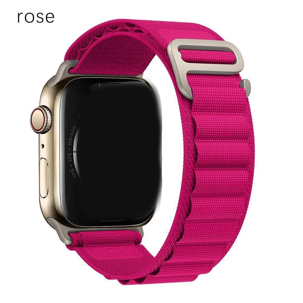 Alpine Loop Band for Apple Watch Ultra 2/Ultra 49mm 45mm 41mm 44mm 40mm 42mm Sport Nylon Outdool Breathable Strap for iWatch Series 9 8 7 SE 6 5 4 3