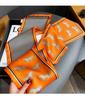 Luxury Design Horse Print Silk Scarf Women Long Soft Satin Hairband Neckerchief Office Hijab Headband Foulard Gift 15*145cm