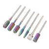 7pcs Drill Bits for Nails Tungsten Carbide Drill Bits Manicure Pedicure Remover Tools for Acrylic