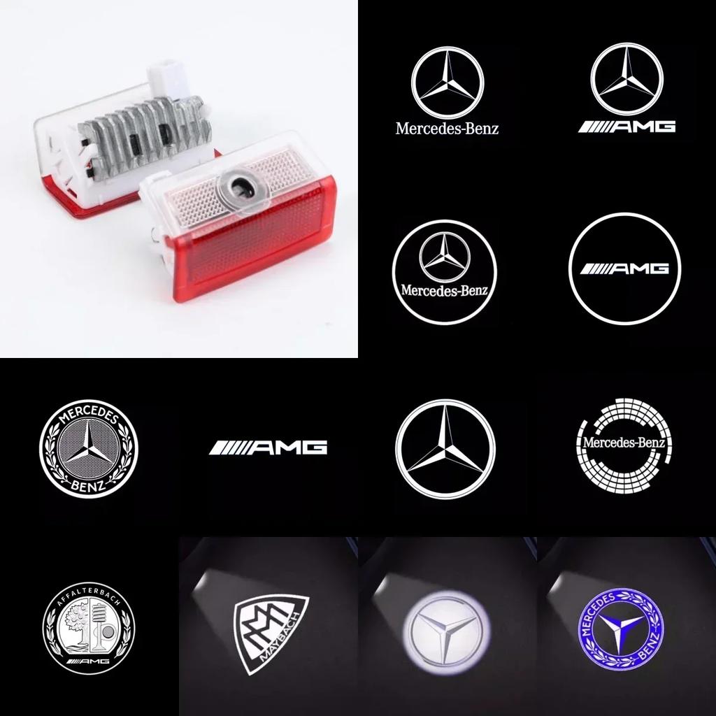 For Mercedes Benz LED Car Door Lights Logo HD Laser Decor Project Ghost Lamp For Mercedes Benz W176 W205 W166 W246 W212 A B C M