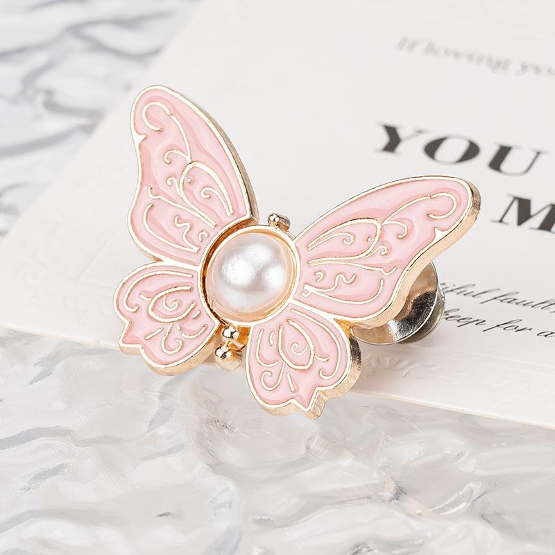 

Съемная пряжка-бабочка на талию Незаменимая вещь для регулировки талии джинсов и брюк розовый