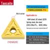 CNC Lathe Double-Sided TNMG160404/08 Triangular Insert for OD/ID Clamping
