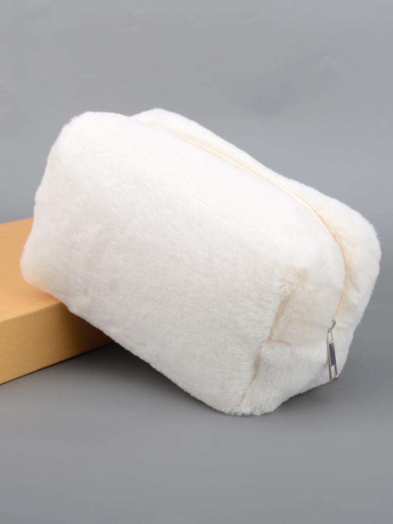 1pc Large Capacity Pencil Case Solid Colour Pencil Cases With Zipper School  Stationery Bag Storage Back To School Pencil Case