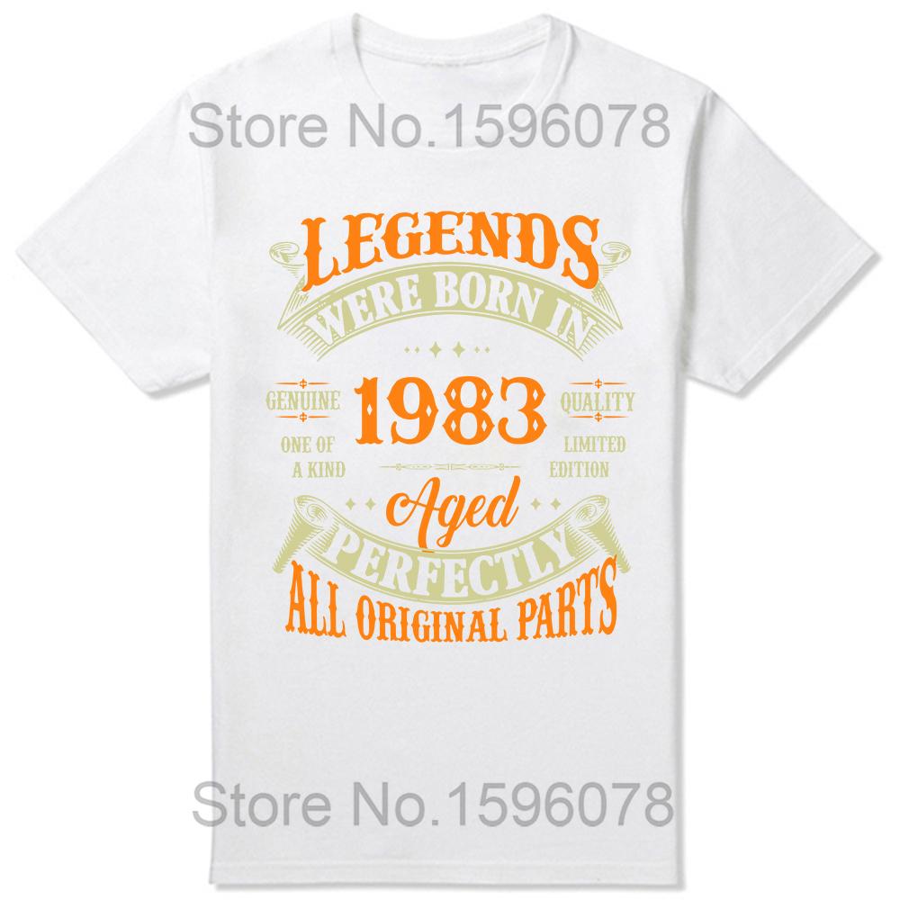 Made In 1983 Limited Edition Birthday Gift T-Shirt for Men Cotton T Shirts 41 Years Old Short Sleeve Tee Shirt Gift Idea Tops