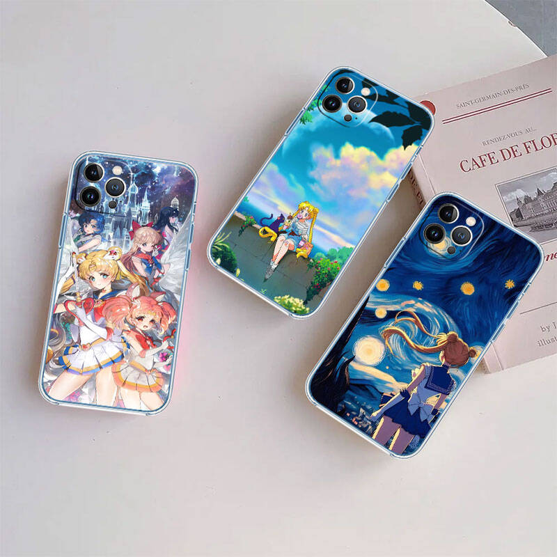 MH133 S-Sailor Moon Case for Motorola E7 G6 G7 G8 G9 Plus Power Play G10 G20 G04 E30 E40 E22 E20 E13 E15 G22 G23 G05 G75 G35 G55