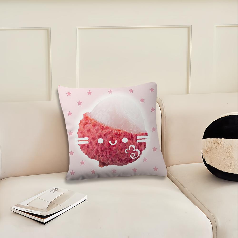 Cartoon Cute Fruit cushion cover Pillow Cover Decoration Room Home Sofa living Office Car Nordic Simplicity