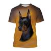 Summer Fashion Fun Animal Dog Pattern T-Shirt New Trend Casual 3D Printed Crew Neck Short Sleeve Top