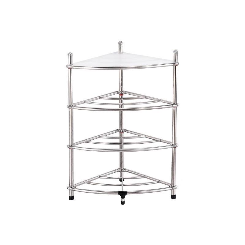 Stainless Steel Bathroom 4-Tier Corner Shelf 52x38.5x72.2cm