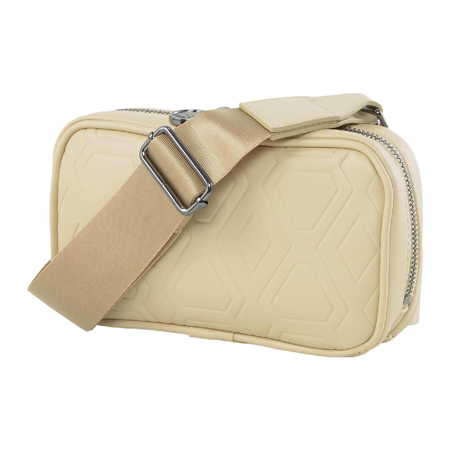 

New PUMA Artificial Leather One Shoulder Crossbody Fanny Pack Regular Unisex Beige 079637-01 20.1*5.1*13.0CM