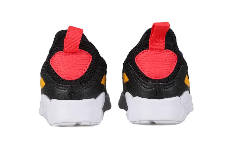 Nike Air Max 90 Cushioning Low top Running Shoes Black Purple Infant And Toddler 881924-014