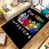 Among Us Custom Name Carpet Rug for Living Room Bedroom Home Sofa Decoration,Kids play Non-slip Floor Mat