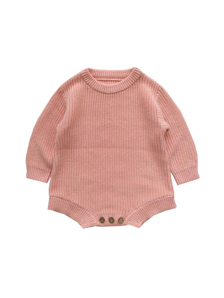 European and American Cotton Baby Romper - Free Shipping, Autumn/Winter, Snap Crotch Sweater