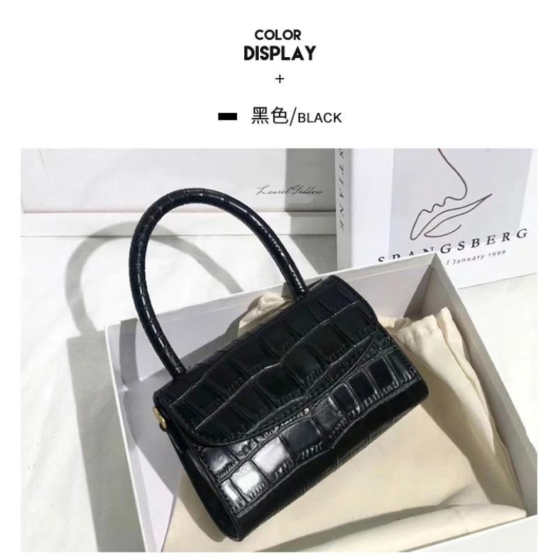 

New trendy spring and summer niche crocodile pattern cowhide women s bag shoulder crossbody portable mini mini bag