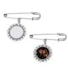Wedding Bouquet Photo Charm Diy Pin Making Lace Frame Wedding Round Pendant
