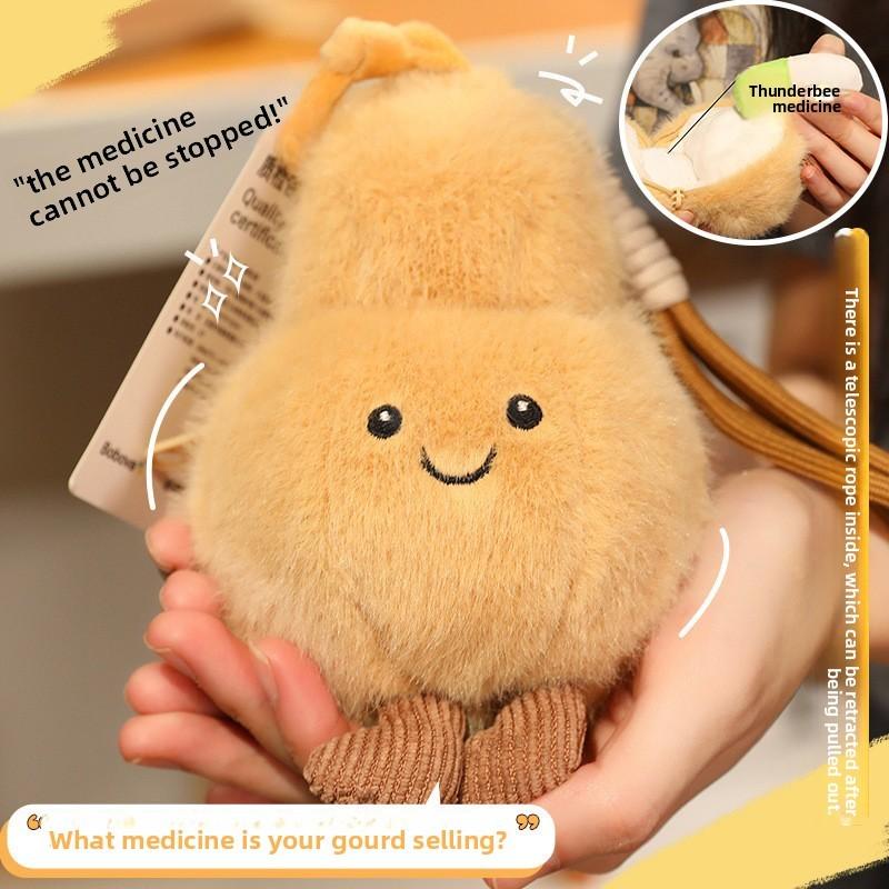 Gourd Novelty And Capsule Plush Toy Bag Keychain Pendant With Build Lightweight