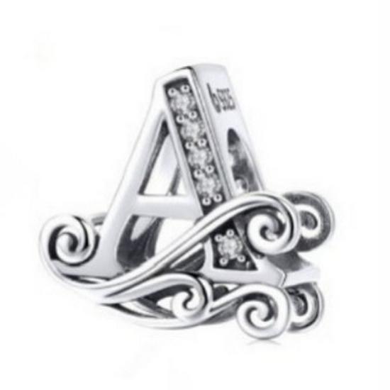 

Набір із 26 літерних оригінальних бісерних DIY браслетів, браслетів-кафів та намист у європейському та американському стилі A