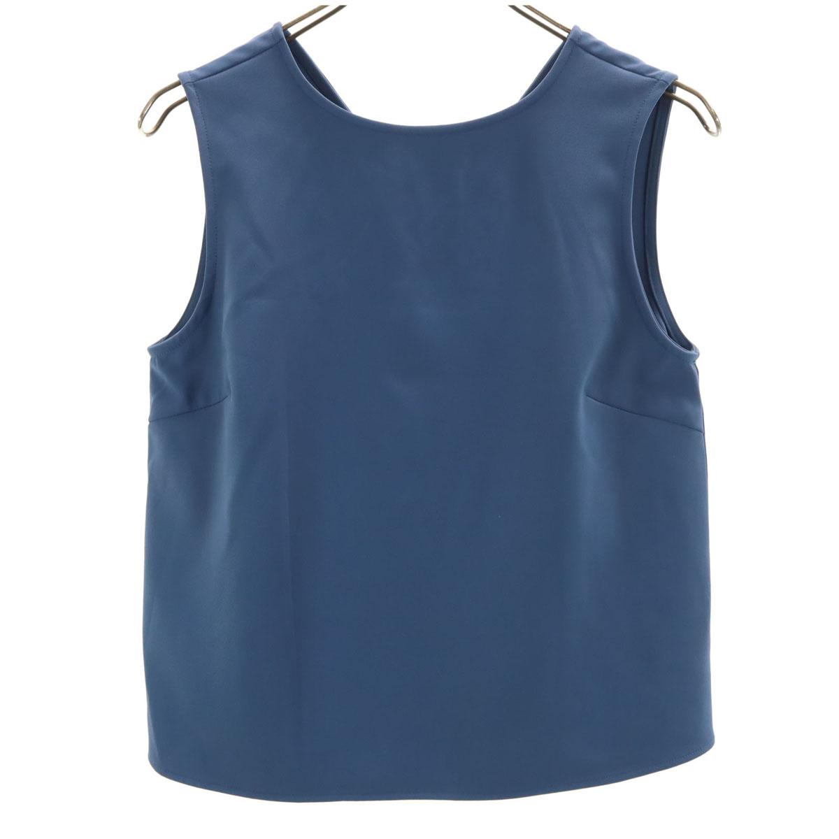 

BEAMS HEART No sleeve blouse S Blue navy blue tops Women Used