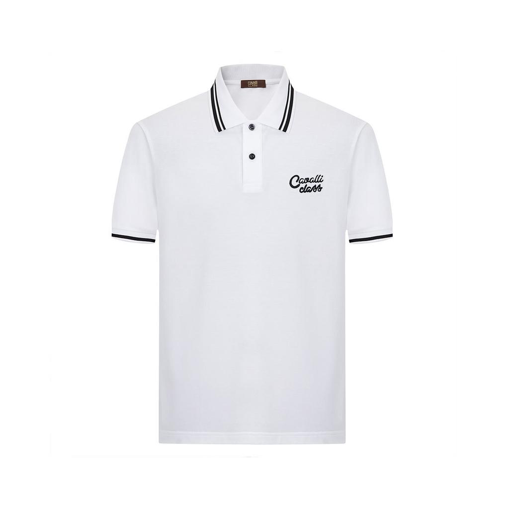 Cool, Skin Friendly, Antibacterial and Breathable Men's Polo Shirt with Exquisite Embroidery Short Sleeves for Daily Leisure In Spring and Summer