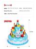 Light-Up Musical Birthday Cake Toy: Three-Tier with Fruit Cutting Fun for Girls