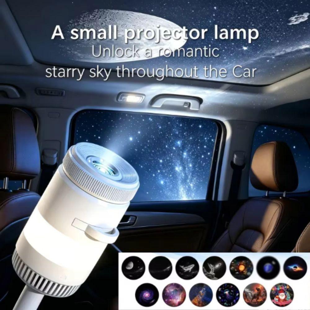360 Degree Rotation Night Light Adjustable Focus Satellite Projector Nighttime Use