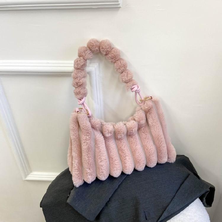 Y2K Plush Handbag Shoulder Bag Underarm Bags Suitable for Travel and Shopping