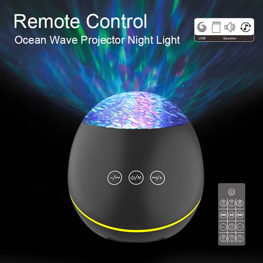 Remote Control OceanWave Projector Light with 8 Lighting Modes