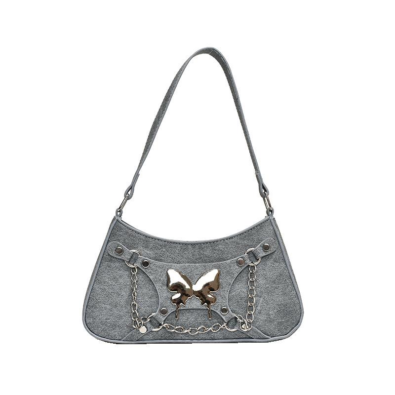 Niche Design Underarm Bag Women's 2025 New Versatile Bow Baguette Bag Premium Texture Handbag