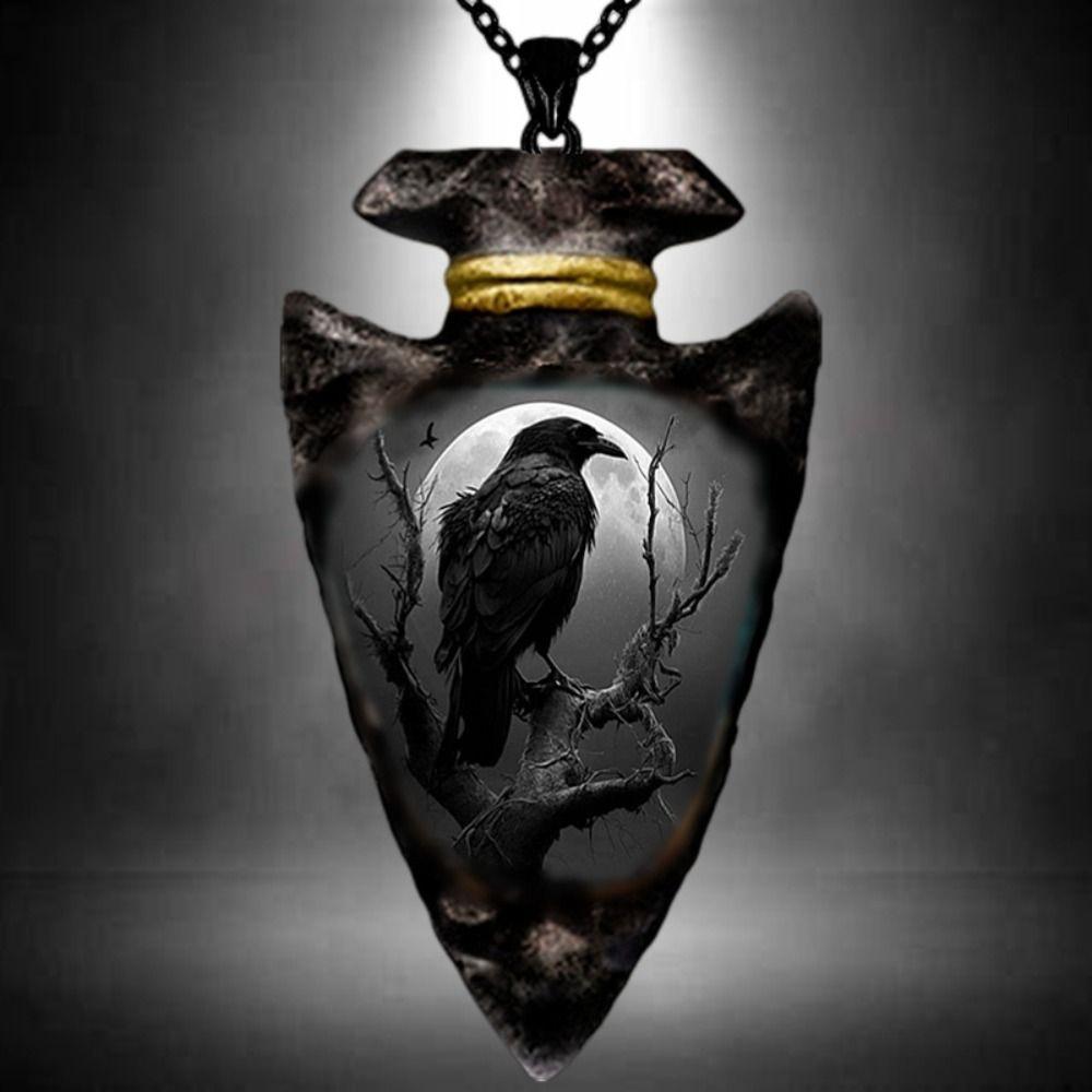 Indian Elder Pendant Animal Necklace Black Link Chain Necklace Punk Style Men's Necklace Valentine's Day Gift Hip Hop