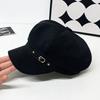 K-style Beret for Women K-style Fashioneasiest for Match Painter Hat Japanese Style Retro British Style Duck Tongue Newsboy Octagonal Hat