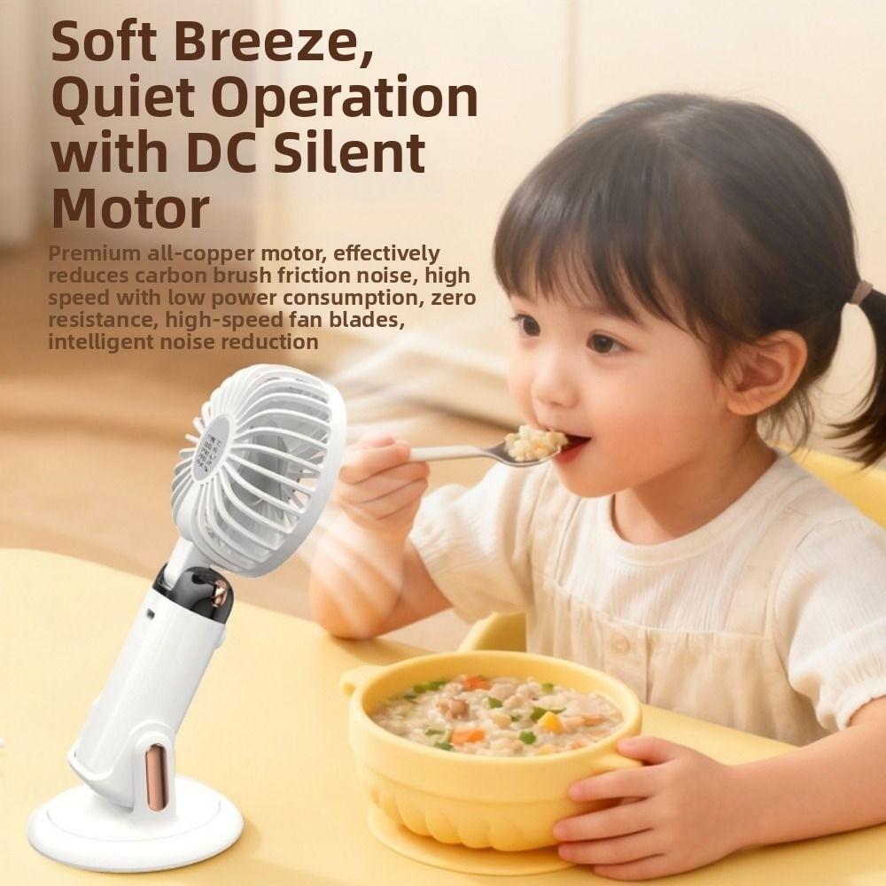 Adjustable Bracket Mini Adjustable Fan 2400mAh Stroller Fan Air Conditioner Fan  Home Desk