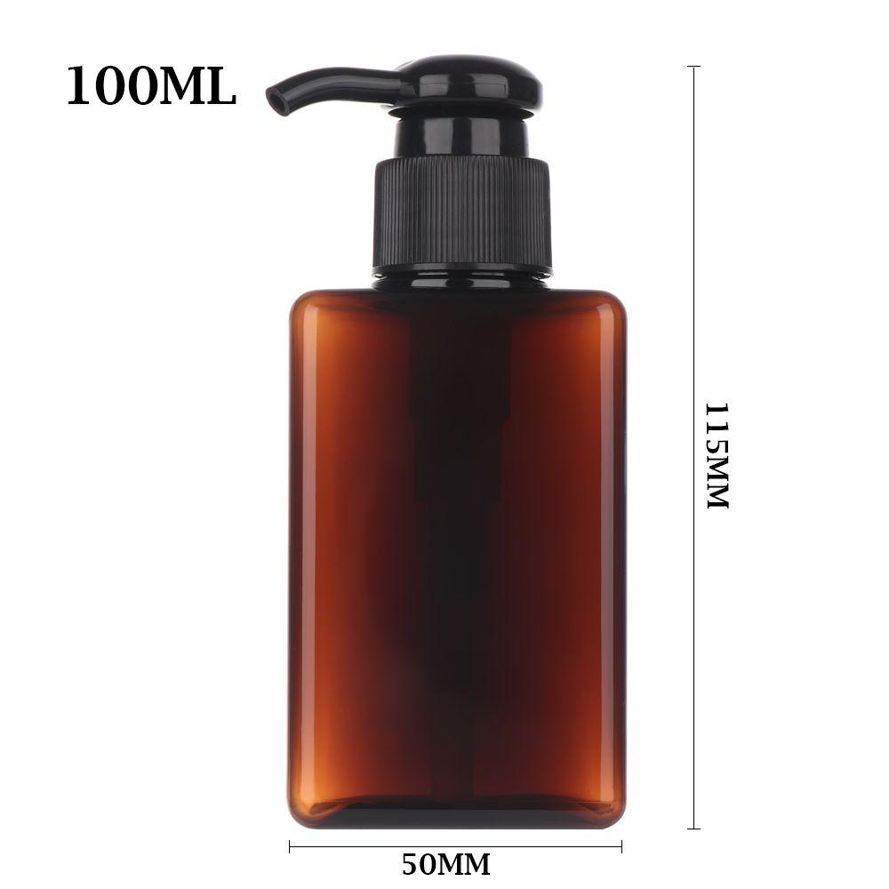 100ml Clear Soap Dispenser Small Capacity Travel Bottle Shampoo Shower Gel Hand Sanitizer Pump Container Plastic Foaming Bottle