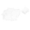 100pcs Plastic Floss Bobbins with Manual Bobbin Winder   Crafts Easy Storage Embroidery Bobbins for Needlework Sewing